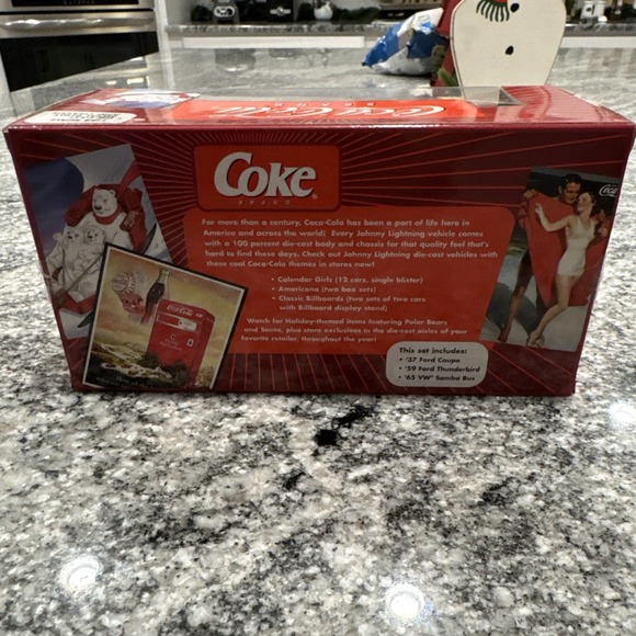 NEW Johnny Lightning 1:64 Coca Cola Set of 3 Poster Car Collection VW Ford - Picture 8 of 11